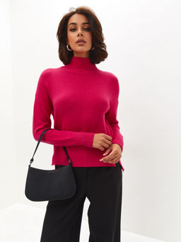 Свитер Дейн (фуксия) One Size - Nadi bordo фото 9