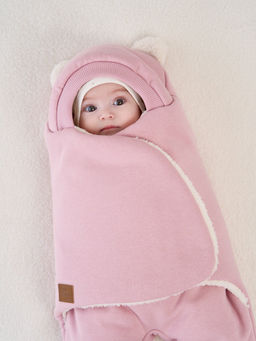 Конверт-звездочка Пудра с прорезями для ремней безопасности 0+ - Bungly фото 3