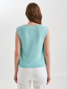 Блузка вязаная без рукавов - Stilla фото 4