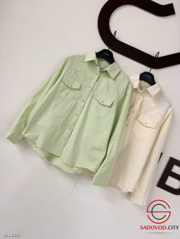 Рубашка женская однотонная