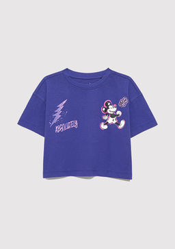 Mickey Mouse Bask?l? Mor Tisort