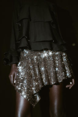 ASYMMETRIC SEQUINNED SKORT - Zara фото 5