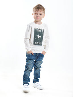 Лонгслив для мальчика с принтом UD 0987 касар - Mini maxi фото 2