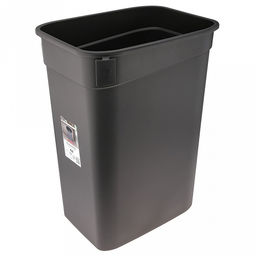 Ведро для мусора с воронкообразной крышкой пластмассовое SMART BIN PRO 50л, с креплением для мусорных пакетов, черный Econova (Россия) - Домашняя мода фото 6