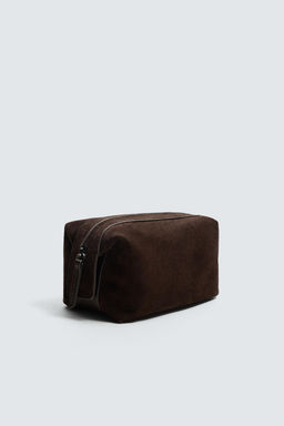 LEATHER TOILETRY BAG - Zara фото 6