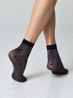 Цена за 2 пары. Носки фантазийные CONTE FANTASY Сияющие носки с объемными рисунками Hearts