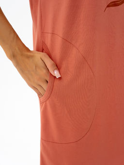 Туника хлопок 100%,терракотовая