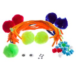 Набор для творчества BONDIBON. Поделки из помпонов и синельной проволоки ( водный мир)