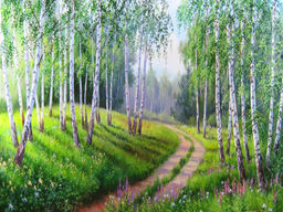 Вышивка крестиком 40х50см, Природа