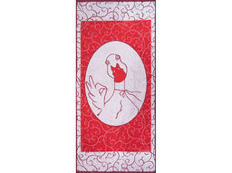 6с102.411ж1 Гусыня (красный4) Полотенце махровое 67х150см