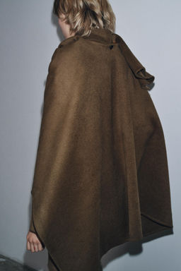 WOOL CAPE COAT ZW COLLECTION