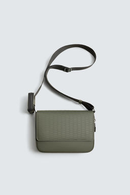 RUBBERISED TEXTURED CROSSBODY BAG - Zara фото 9