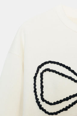 CONTRAST BOW SWEATSHIRT - Zara фото 6