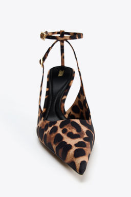 ANIMAL PRINT SLINGBACK HIGH HEELS - Zara фото 16