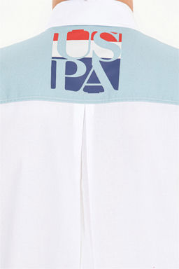 Мужская синяя рубашка с длинным рукавом - U.s. polo assn фото 7