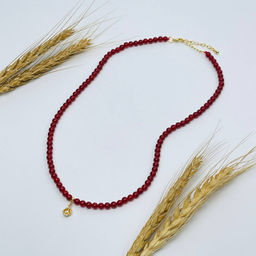 Бусы из Сердолика с подвеской 43 см +