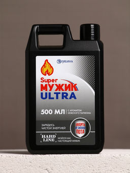 Подарочный набор Super Ultra, гель для душа канистра 500 мл и мочалка лента, HARD LINE  фото 4