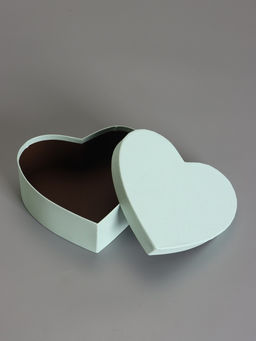 Набор подарочных коробок 3 в 1 сердца, пастельный голубой, 22×20×9; 18.5×17×7.5; 16×14×6 см