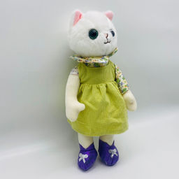 Мягкая игрушка Кошка белая в сарафане - Storyland фото 8