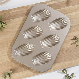 Форма для выпечки Голд, 26.5?18.5?2.5 см, 6 ячеек, антипригарное покрытие, золотистая - Simaland фото 2