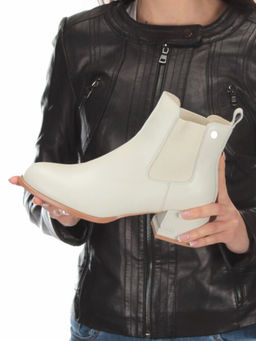 01-PCT163-2 Ботинки Челси демисезонные женские (натуральная кожа, байка) - Фабричный китай фото 2