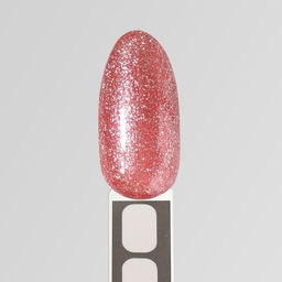 Гель лак для ногтей, с блёстками, трехфазный, 8 мл, LED/UV, розовый (012)