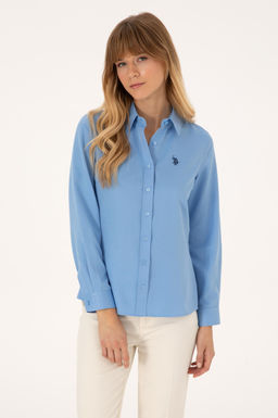 Kad_n A__k Mavi Uzun Kollu Basic G_mlek