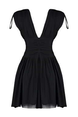 TRENDYOLMILLA Pembe-Cok Renkli A-Kesim Cicek Desenli Orme K?sa Abiye Gece Elbise TPRSS23EL00208 фото 17