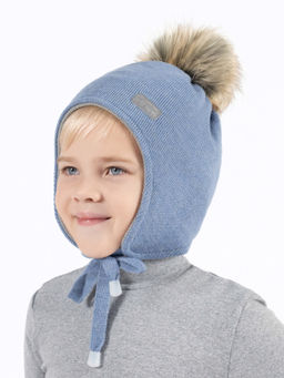 Шапка детская голубая Ш-088 (48)