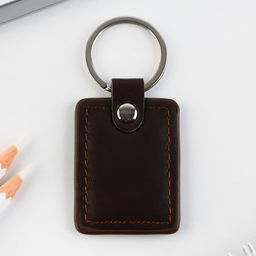 Цена за 2 шт. Брелок для ключей кожзам «Крутой мужик», 4×9 см