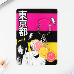 Брелок для ключей "Смайл", 2.5 х 9 см