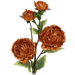 Искусственные цветы "FLOWERS MAGIC" 63см Пионы 4 цветка золотые