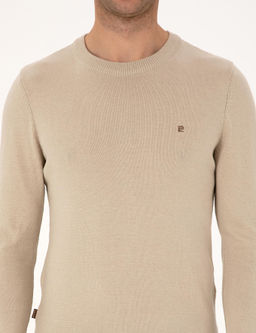 Kum Melanj Slim Fit Bisiklet Yaka Basic Triko Kazak - Pierre cardin фото 6