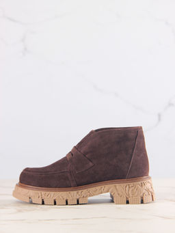 Полуботинки EDART 304.PODYUM141br. Коричневая замша/байка - Ed'art фото 7