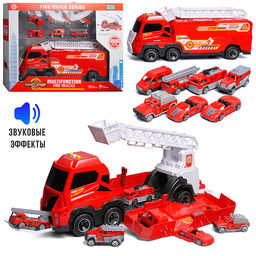 Машина "Пожарная команда" в коробке