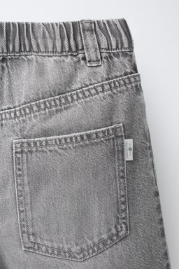 BERMUDA BAGGY DENIM / Gris - Zara фото 4