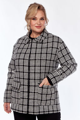 Жакет Элль стиль 2324ж черно-белый  фото 2