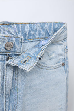 RIPPED WIDE LEG JEANS - Zara фото 4