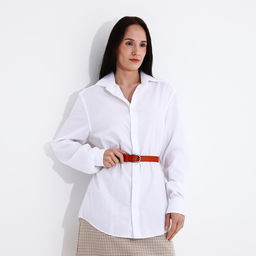 Ремень женский, ширина 2,5 см, винт, пряжка металл, цвет оранжевый - Simaland фото 3