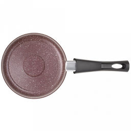 Ковш с тефлоновым покрытием 1,0л, д16см "Шоколад", h7см, s0,4см, съемная ручка из термостойкого пластика (Россия)