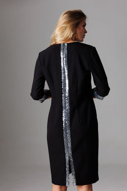 Платье Lars Style 1026 черный/серебряный