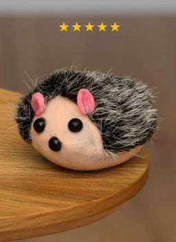 ВВА Игрушка для кошек, мягкий ежик, 7 см. PS285