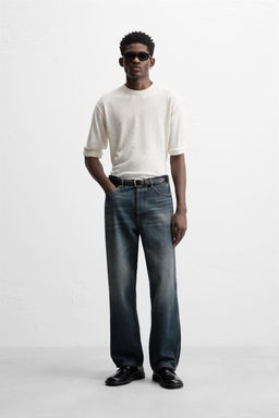 RELAXED STRAIGHT-LEG JEANS - Zara фото 6