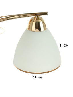 Люстра потолочная BayerLux «Андер», 3хЕ27, 40 Вт, золото, 44×44×24 см