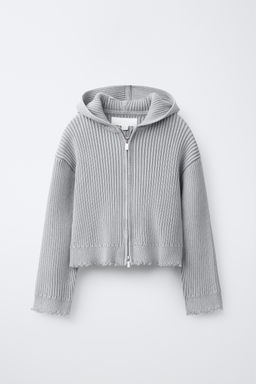 CHAQUETA PUNTO CREMALLERA / Gris medio - Zara фото 4