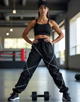 Спортивные женские брюки, черные, bp.155.001 - Profit фото 8