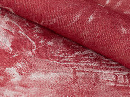 Скатерть столешница 14С-27ЯК 84*84 "Рождественская ночь" цв. красный