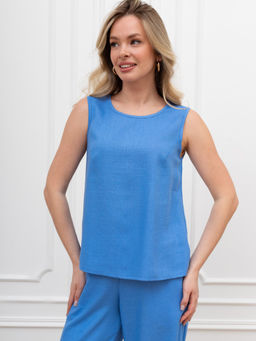 Блузка (топ) Сибелла-5 из вискозы со льном - Виотекс фото 36