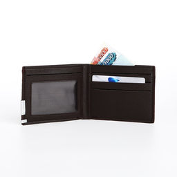 Портмоне мужское без застёжки, отдел для карт, для купюр, цвет коричневый - Simaland фото 5