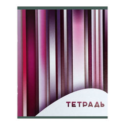 Тетради 96 листов в клетку Calligrata «Яркие полосы», серые листы, 4 штуки